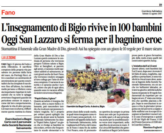 L’insegnamento di Bigio rivive in 100 bambini By Corriere Adriatico