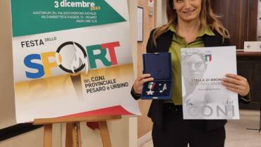 ASI Pesaro – Francesca Petrini premiata con la Stella di Bronzo CONI