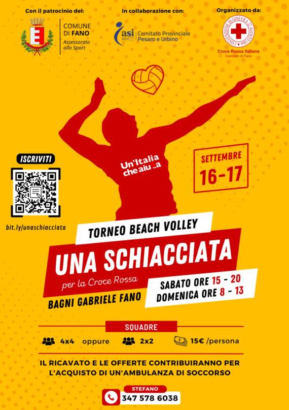 Sport e sociale – Arriva la prima edizione del Torneo di Beach Volley “Una Schiacciata per la Croce Rossa”